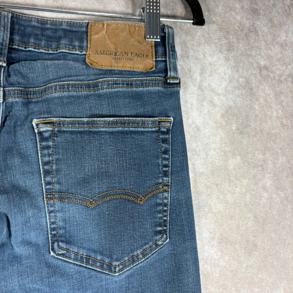 American Eagle Jeans Men 30X34 Blue Original Straight Extreme Flex Stretch Denim